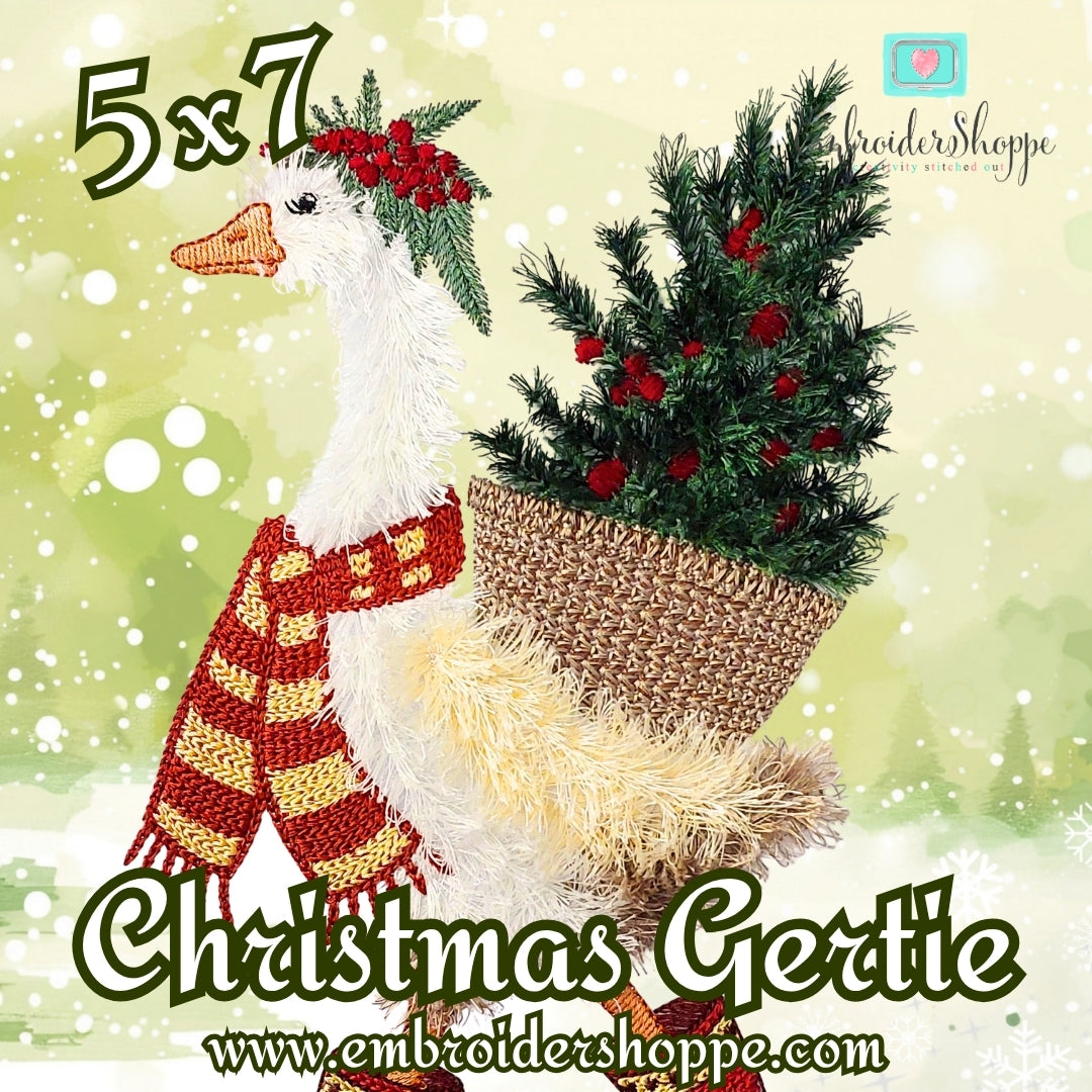 5 x 7 Christmas Gertie
