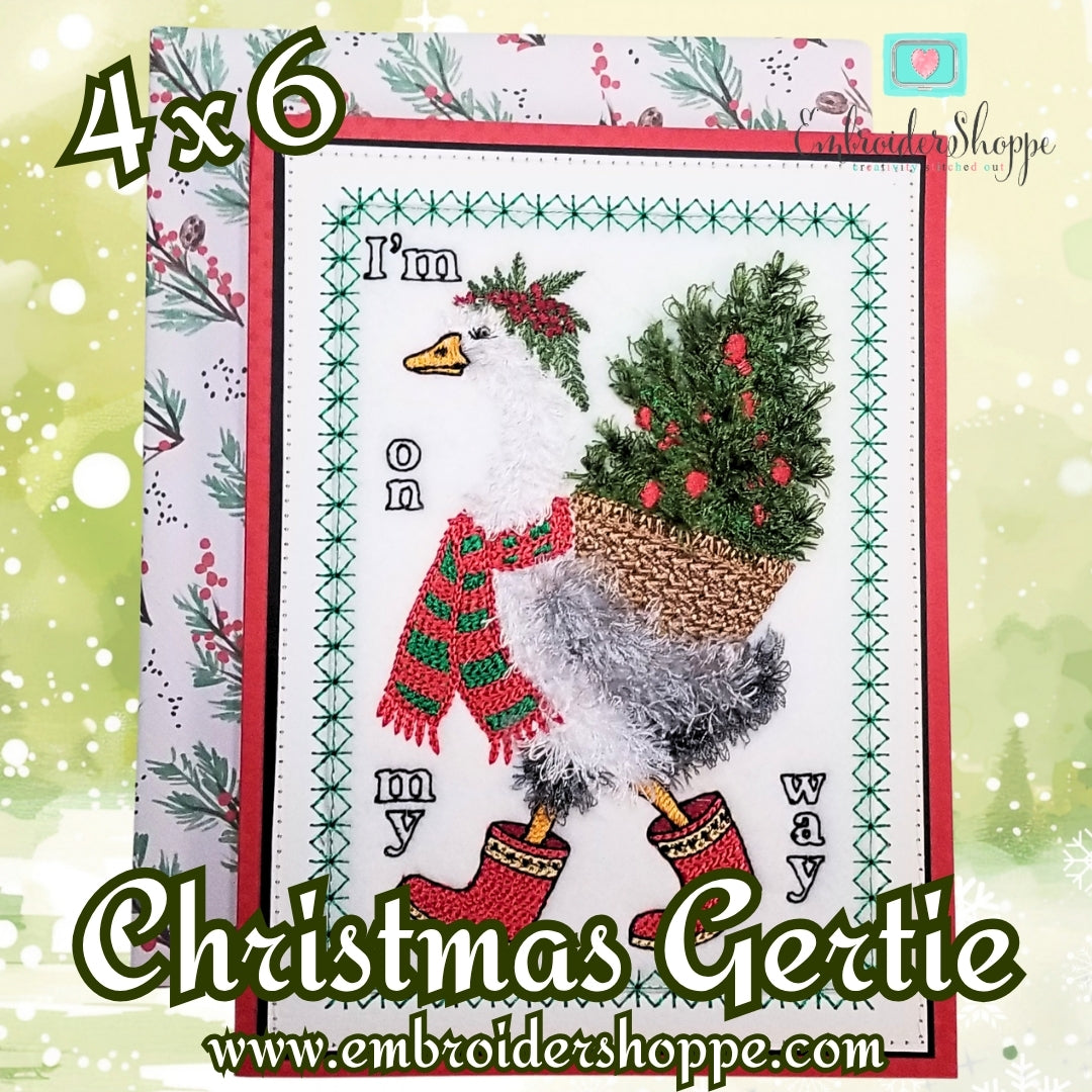 4 x 6 Christmas Gertie