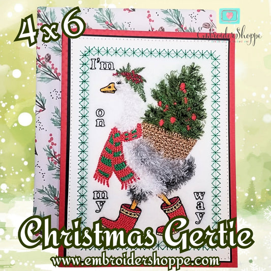 4 x 6 Christmas Gertie
