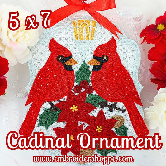 5 x 7 Cardinal Ornament