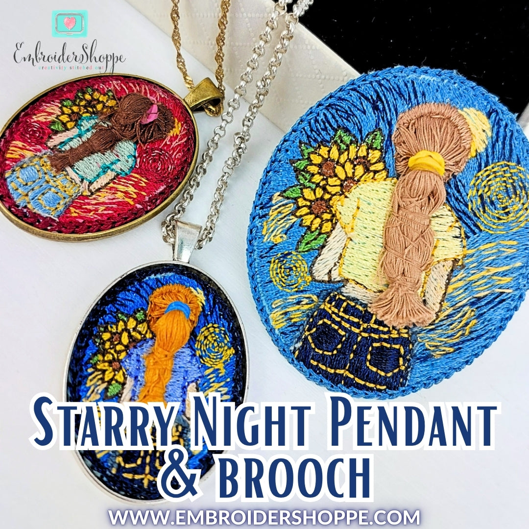 Starry Night Pendant & Brooch
