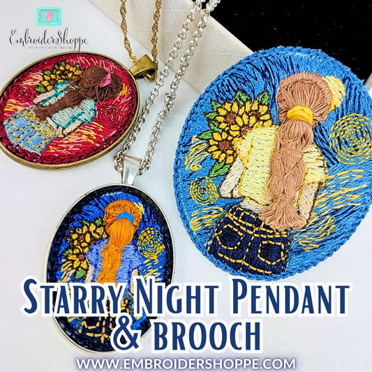 Starry Night Pendant & Brooch
