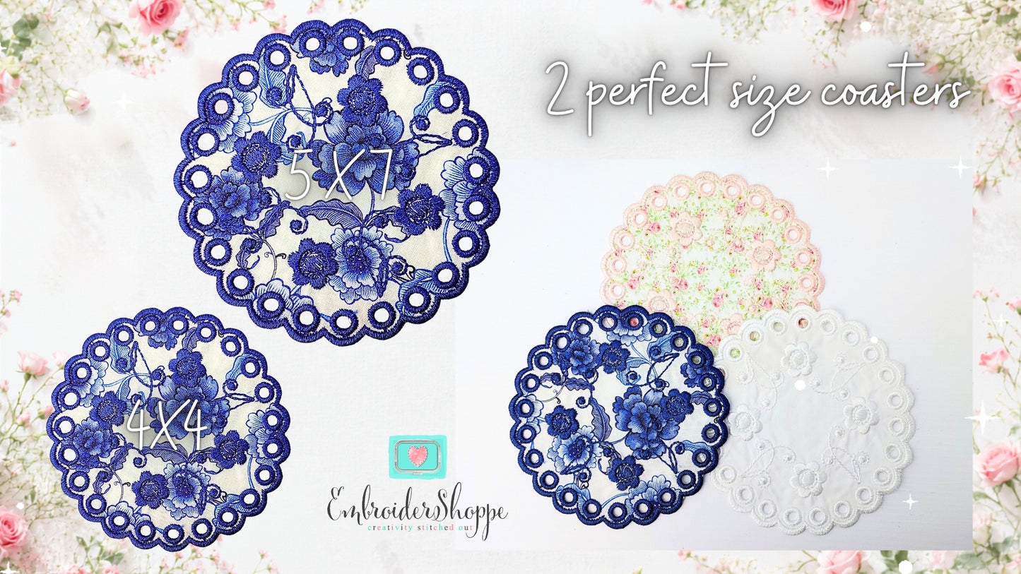 Richelieu Cutwork Coasters