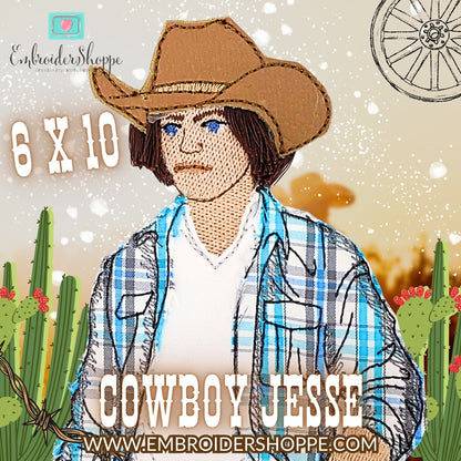 6 x 10 Cowboy Jesse