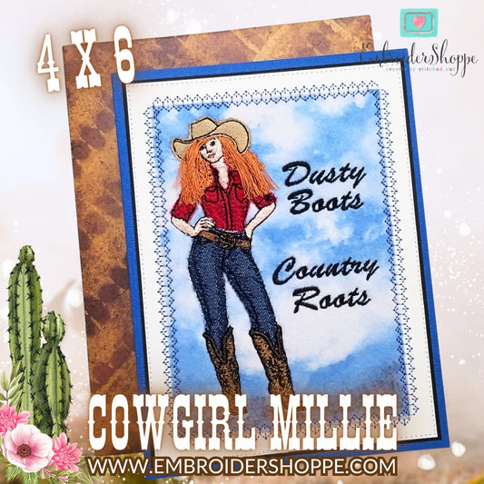 4 x 6 Cowgirl Millie