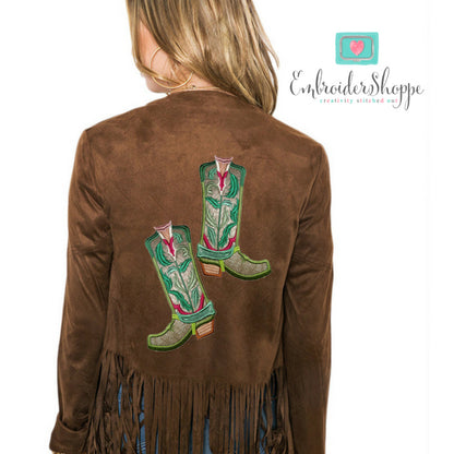 Maple Leaf Overlay Boots Applique