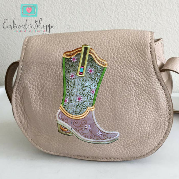 Plumsugar Daisy Boots Applique