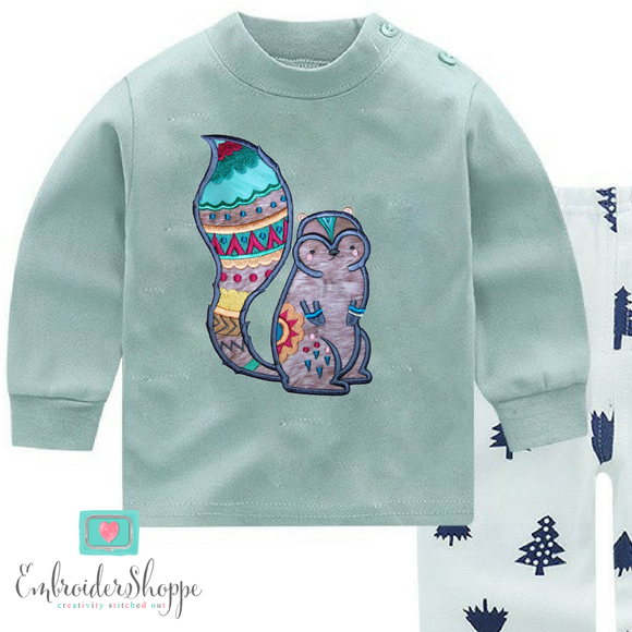 Tribal Woodland Applique Set