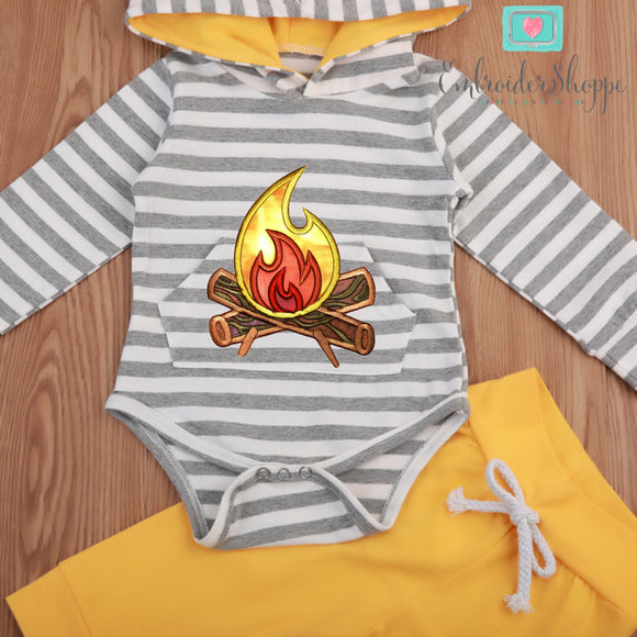 Camp Fire Applique