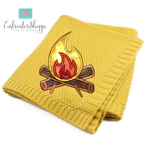Camp Fire Applique
