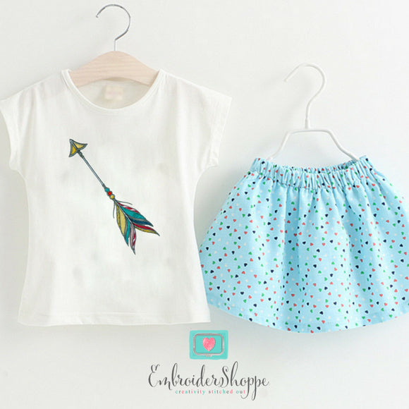 Feather Arrow Applique