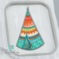 Flirty Teepee Applique