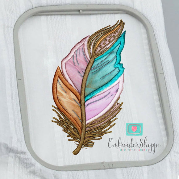Puffy Feather Applique