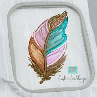 Puffy Feather Applique