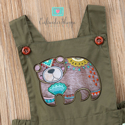 Tribal Bear Applique