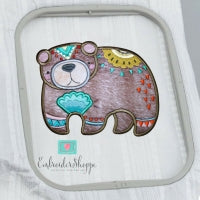 Tribal Bear Applique