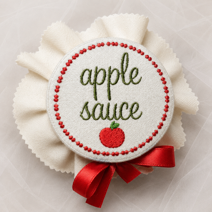 Apple Sauce Jar Lid Cover