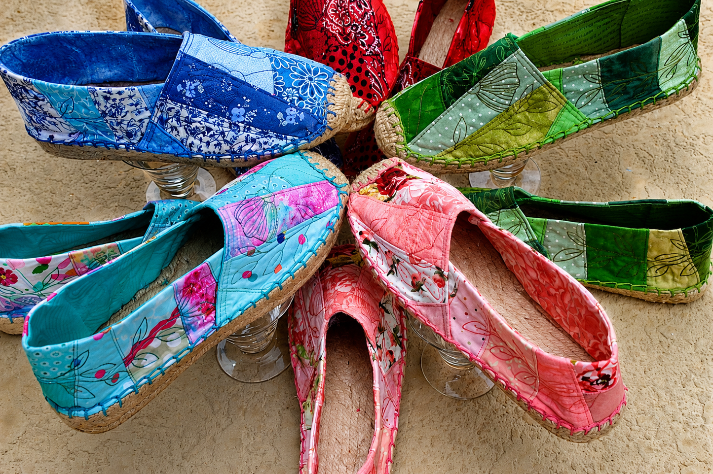 Quilted Espadrille Shoe Pattern