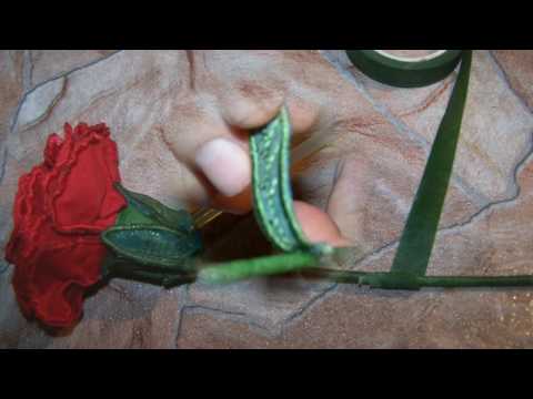 3D Carnation Fabric Flower