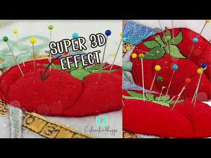 5 x 7 3D Tomato Pincushion Fun