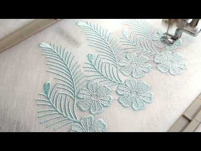 Floral Feather Trim