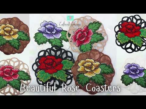 5 x 5 Rose Coaster Cutwork
