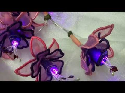 3D Fuchsia String Lights