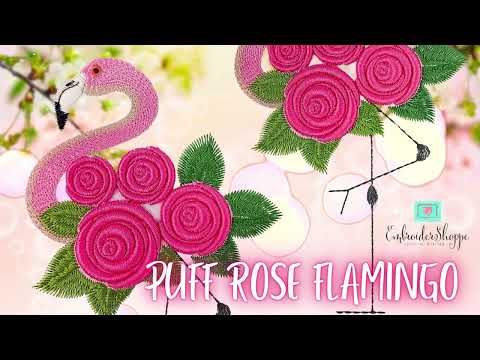 6 x 10 Puff Flamingo