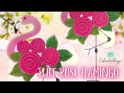 6 x 10 Puff Flamingo
