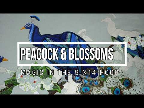 Peacocks Iron On Applique