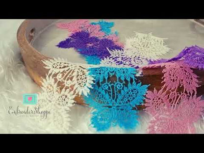 Dainty Butterfly Lace Trim