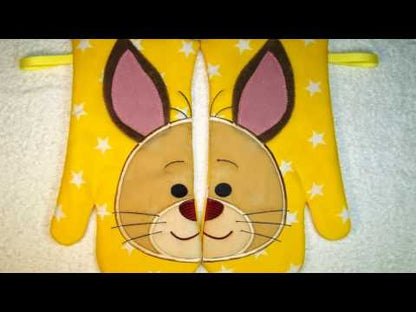 Bunny Oven Gloves Large